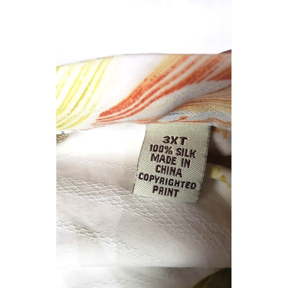 Tommy Bahama Shirt Mens 3XT 100% Silk Hawaiian Aloha Floral Button Tropical - Picture 6 of 11